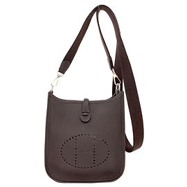 Hermès Borsa a tracolla Hermes Evelyne TPM Marrone scuro