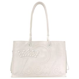 Borsa Tote Loewe Crown in Pelle Bianca Bianco