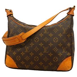 Borsa a tracolla Louis Vuitton Monogram Boulogne 30 Marrone
