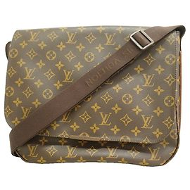 Borsa a tracolla Louis Vuitton Monogram Bobourg MM Marrone