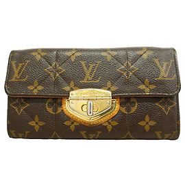 Louis Vuitton Monogram Etoile Portefeuille Sarah Long Wallet Marrom