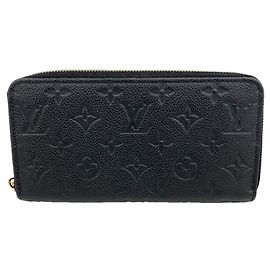 Portefeuille Zippy Louis Vuitton Monogram Empreinte Noir