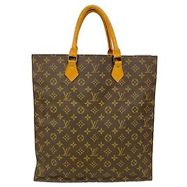 Sac Cabas Louis Vuitton Monogram Sac Plat Marron