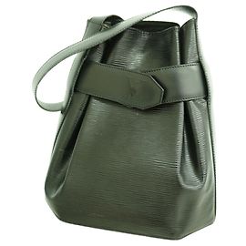 Borsa a tracolla Louis Vuitton Epi Depaule PM Nero
