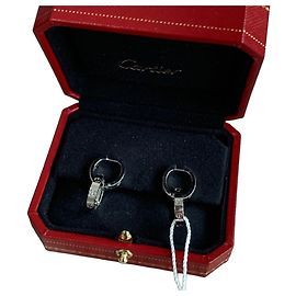 Pendientes Cartier Love aro doble en platino Plata
