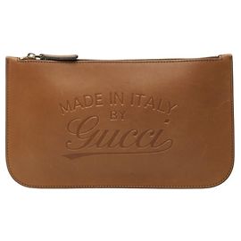 Bolsa de mão Gucci em couro marrom Marrom