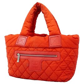 Chanel Coco Cocoon Nylon Tote Bag Rot