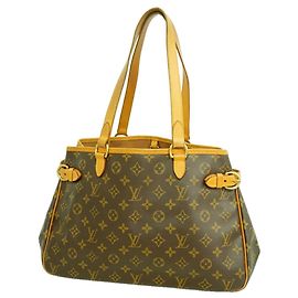 Louis Vuitton Monogram Batignolles Horizontal Tote Bag Brown
