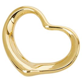 Autre Marque Tiffany & Co. 18K Yellow Gold Elsa Peretti Open Heart Pendant Golden