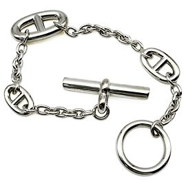 Hermès Pulsera de Dijes Hermes Chaine d'Ancre Farandole Plata