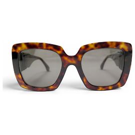 CHANEL LOGO CC 5474 SUNGLASSES BROWN TORTOISE SHELL Brown