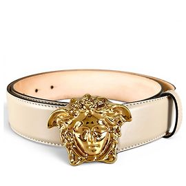 Versace Ledergürtel mit Medusa-Schnalle Roh