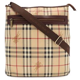 Burberry Nova Check Shoulder Bag Black Beige Dark red Dark brown