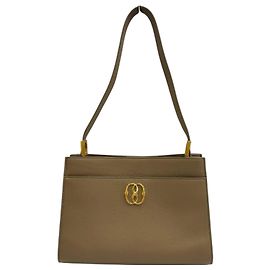 Sac à main BALLY Trapeze en cuir souple Gris