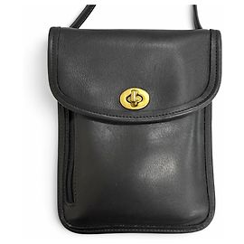 Borsa a tracolla COACH Vintage 6908 in pelle Glove Leather Nero