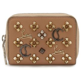 Cartera Christian Louboutin Panettone Rubin Sky Round Wallet Rosa Otro