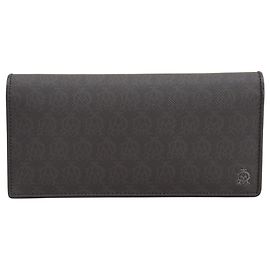 Alfred Dunhill Cartera larga bi-fold Dunhill Windsor Marrón oscuro