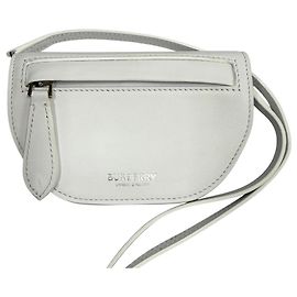 Borsa a tracolla mini in pelle Burberry Olympia Bianco