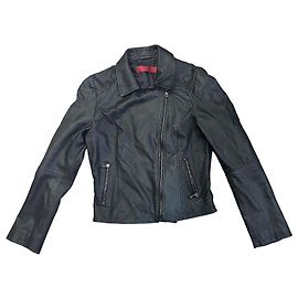 Giorgio & Mario schwarze Lammlederjacke Schwarz
