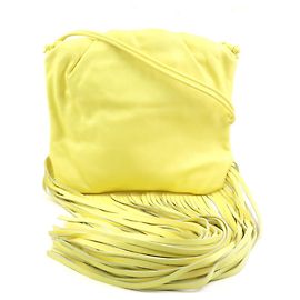 Bottega Veneta Yellow Leather Shoulder Bag Yellow