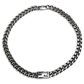 Collier Fendi Gunmetal Métallisé