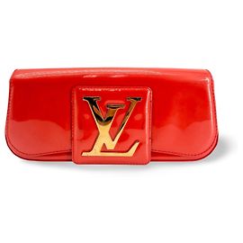 Clutch Louis Vuitton Sobe de charol Roja