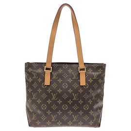Borsa Louis Vuitton Monogram Cabas Piano Marrone