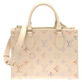 Louis Vuitton Monogram Empreinte OnTheGo PM Handbag Beige