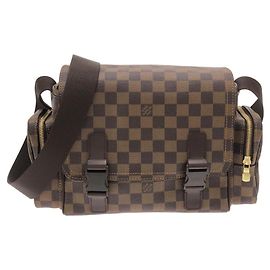 Borsa a tracolla Louis Vuitton Damier Reporter Melville Marrone