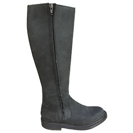Botas altas de couro Paraboot Cinza antracite