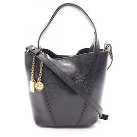 Chloé SPIN Small 2-Way Handbag Black