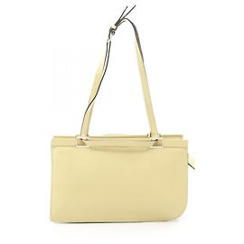 Borsa a tracolla 2-Way in pelle gialla Valextra Giallo