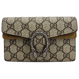 Gucci Dionysus GG Coated Canvas Super Mini Brown