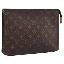 LOUIS VUITTON Monogram Poche Toilette 26 Pouch M47542 LV Auth 201148 Monogramma