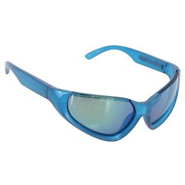 Occhiali da sole BALENCIAGA Plastica Blu Argento Auth 203373M Argento Blu