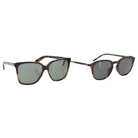 Autre Marque Occhiali da sole SAINT LAURENT Plastica Set da 2 Marrone Nero Auth BA15438 Marrone Nero
