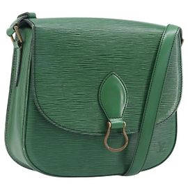 LOUIS VUITTON Bolsa de Ombro Epi Saint Cloud GM Verde M52194 LV Auth 202945 Verde