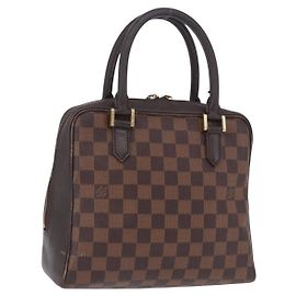LOUIS VUITTON Damier Ebene Brera Hand Bag N51150 LV Auth 197706 Damier ebene