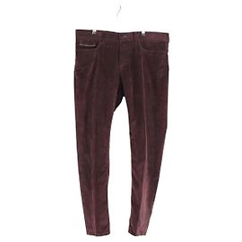 Berluti Gerade Hose in Bordeauxrot Bordeaux