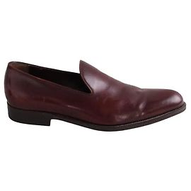 Salvatore Ferragamo Burgundy loafers Dark red