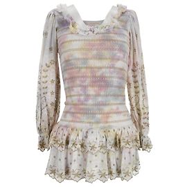 Robe mini Loveshackfancy Celia Tie-Dye en viscose multicolore Multicolore