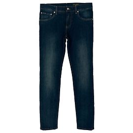 Jeans skinny in cotone blu navy con patch logo Dolce & Gabbana Blu Blu navy