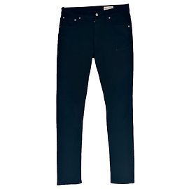 Vaqueros Slim-Fit de algodón negro con logotipo bordado Alexander Mcqueen Negro