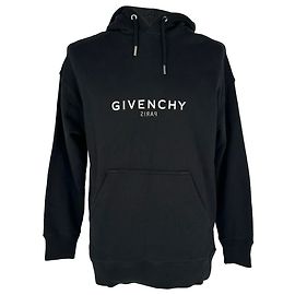 Sudadera con capucha Givenchy Reverse Logo en algodón negro Negro