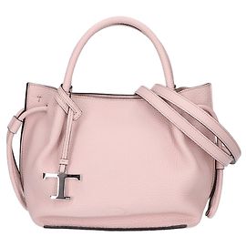 Tod's T-Timeless Bucket Leather Handbag Pink