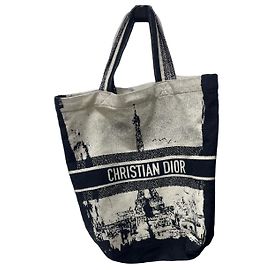Saco Cabas Christian Dior em Lona