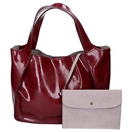Stella Mc Cartney Stella McCartney Perforated Logo Tote Bag Dark red