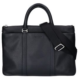 Mallette d'affaires Bally en cuir noir Noir