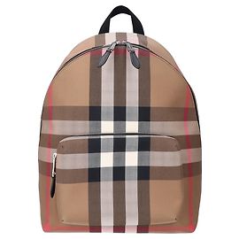 Burberry 8084550 Jeff Check Backpack Marrone