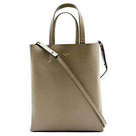 Céline Celine Vertical Cabas Small Tote Bag Grau